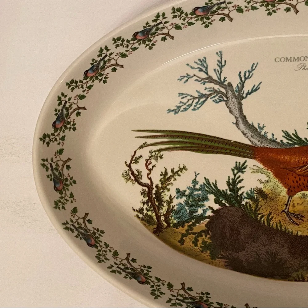 PORTMEIRION CASSEROLE SERVEWARE BAKE DINING COMMON PHEASANT WHITE BROWN GREEN